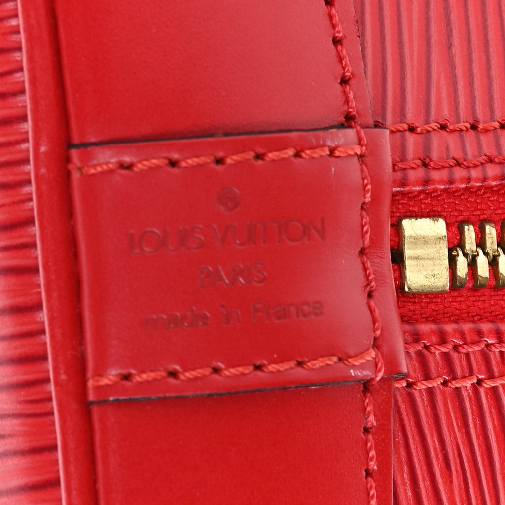 Louis Vuitton Epi Alma PM Castillan Red
