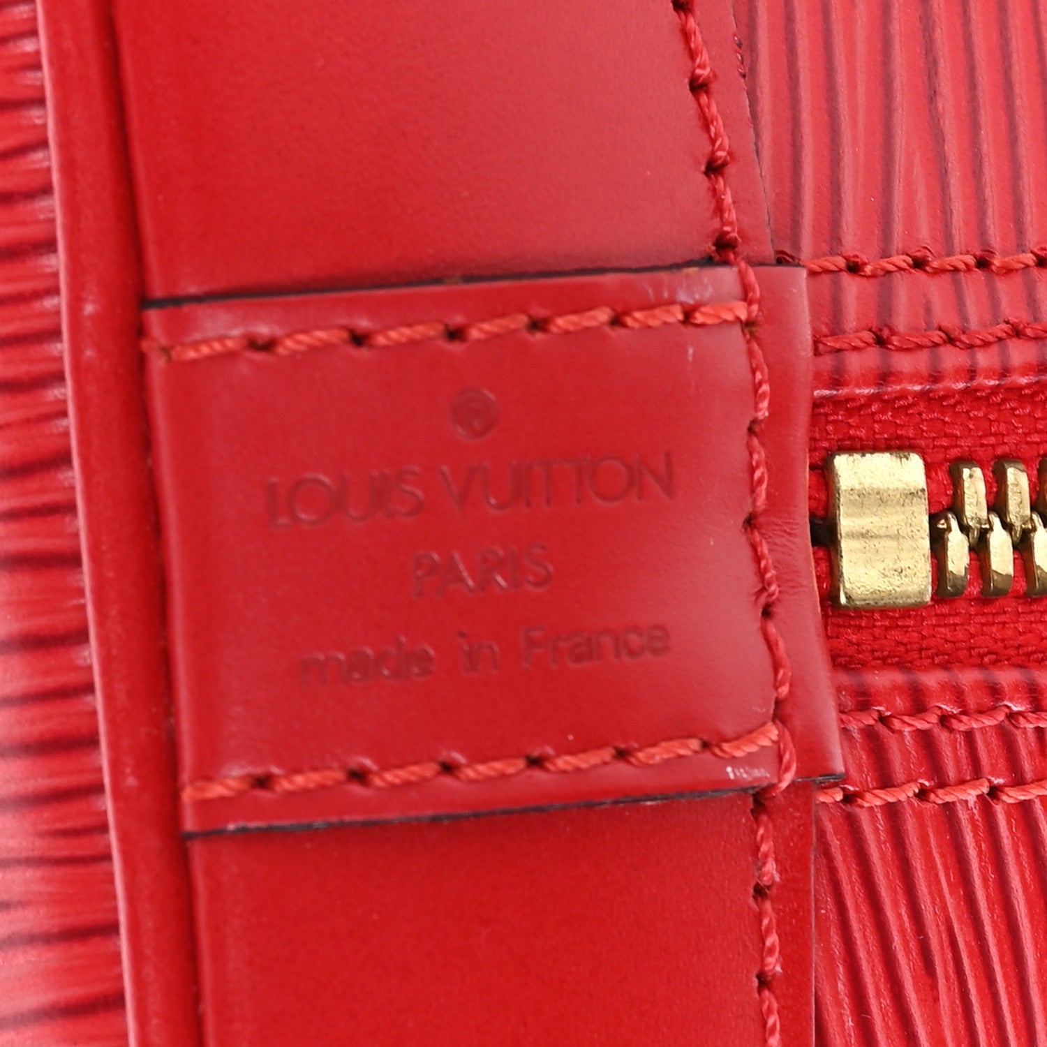 Louis Vuitton Epi Alma PM Castillan Red
