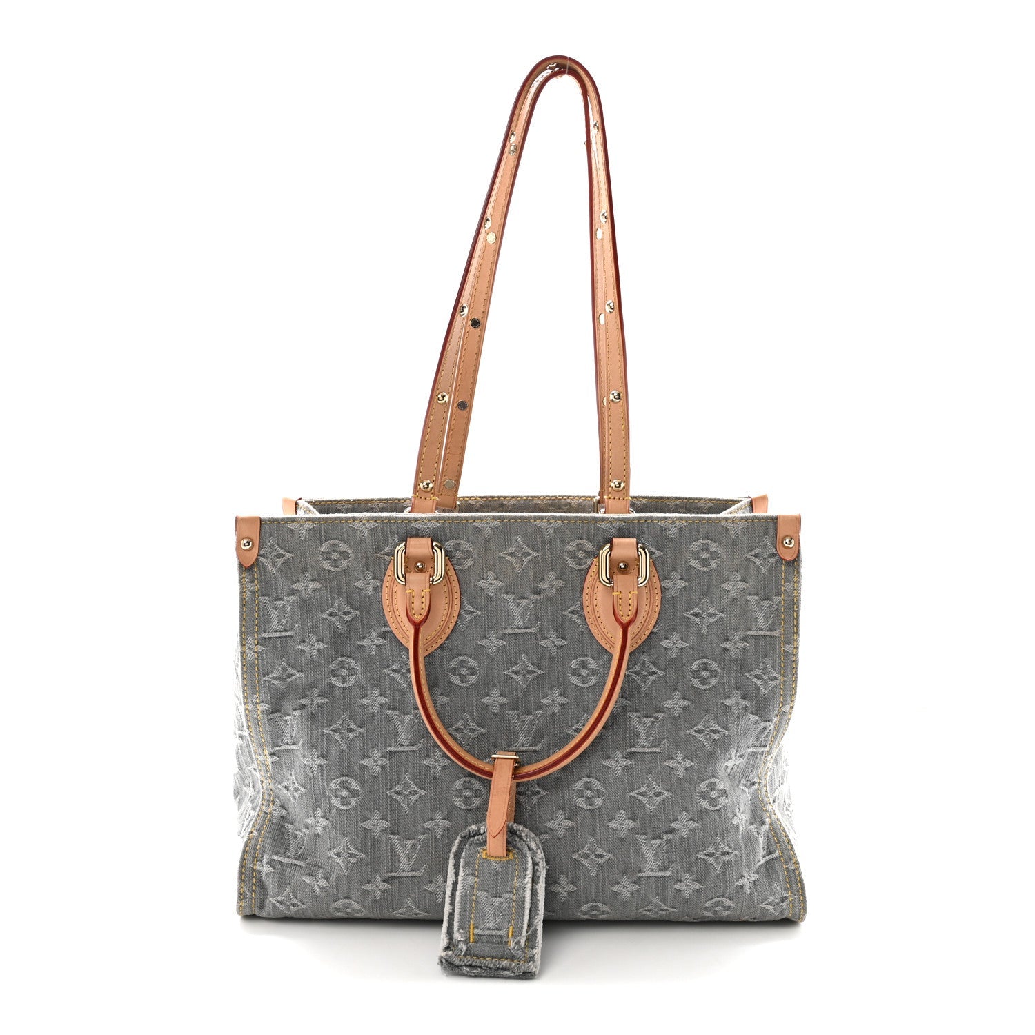 Louis Vuitton Monogram Denim Onthego MM Washed Grey