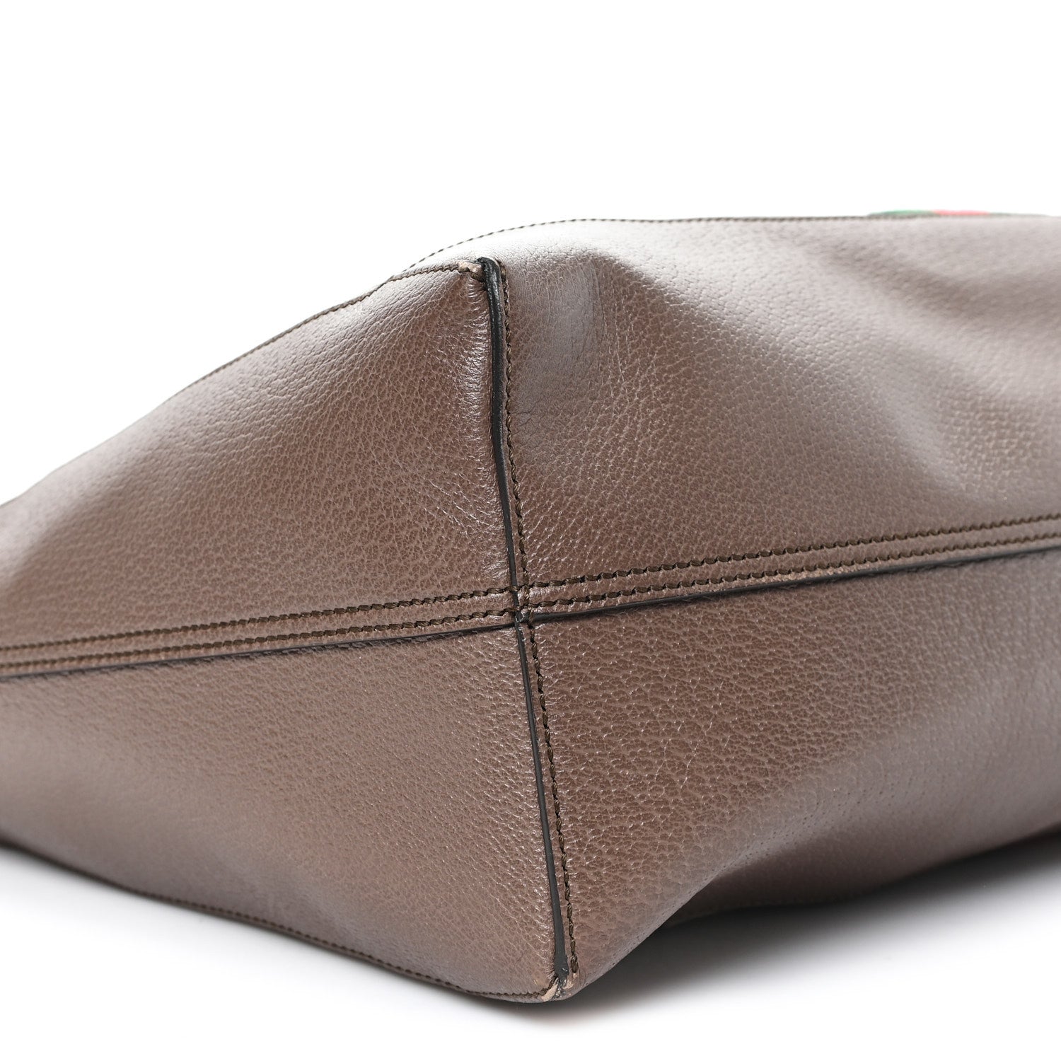 Gucci GG Supreme Monogram Web Ophidia Tote Brown