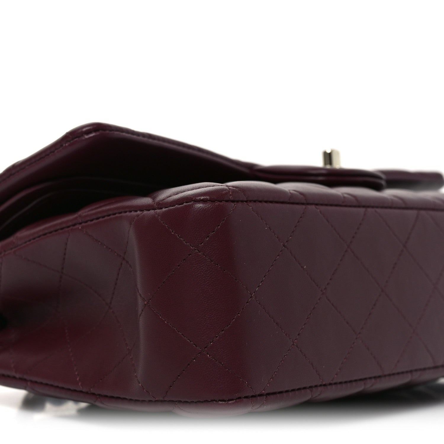 Chanel Lambskin Quilted Medium Double Flap Burgundy