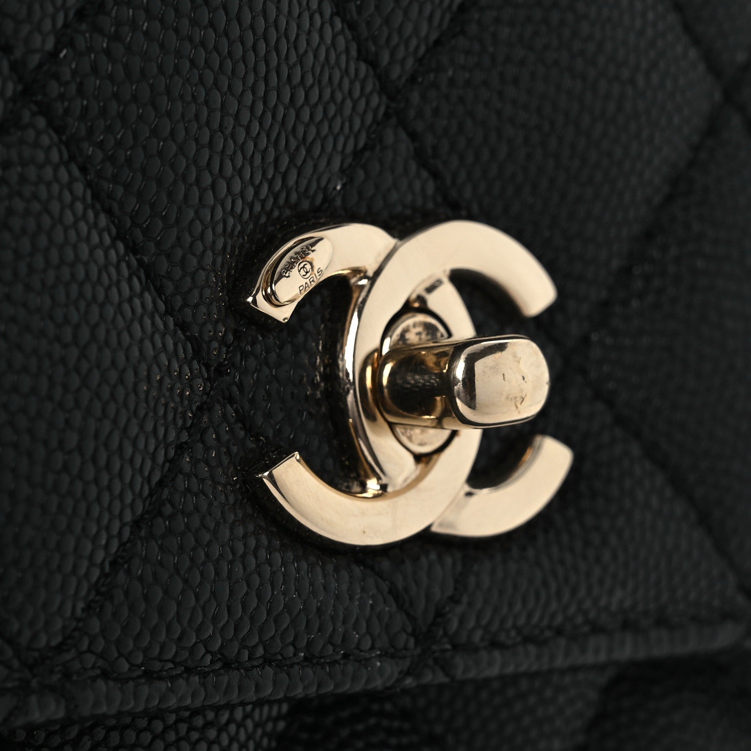 Chanel Caviar Quilted Mini Coco Handle Flap Black