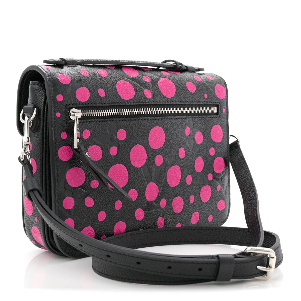 Louis Vuitton LV x YK Empreinte Monogram Giant Pochette Metis Black Fuchsia