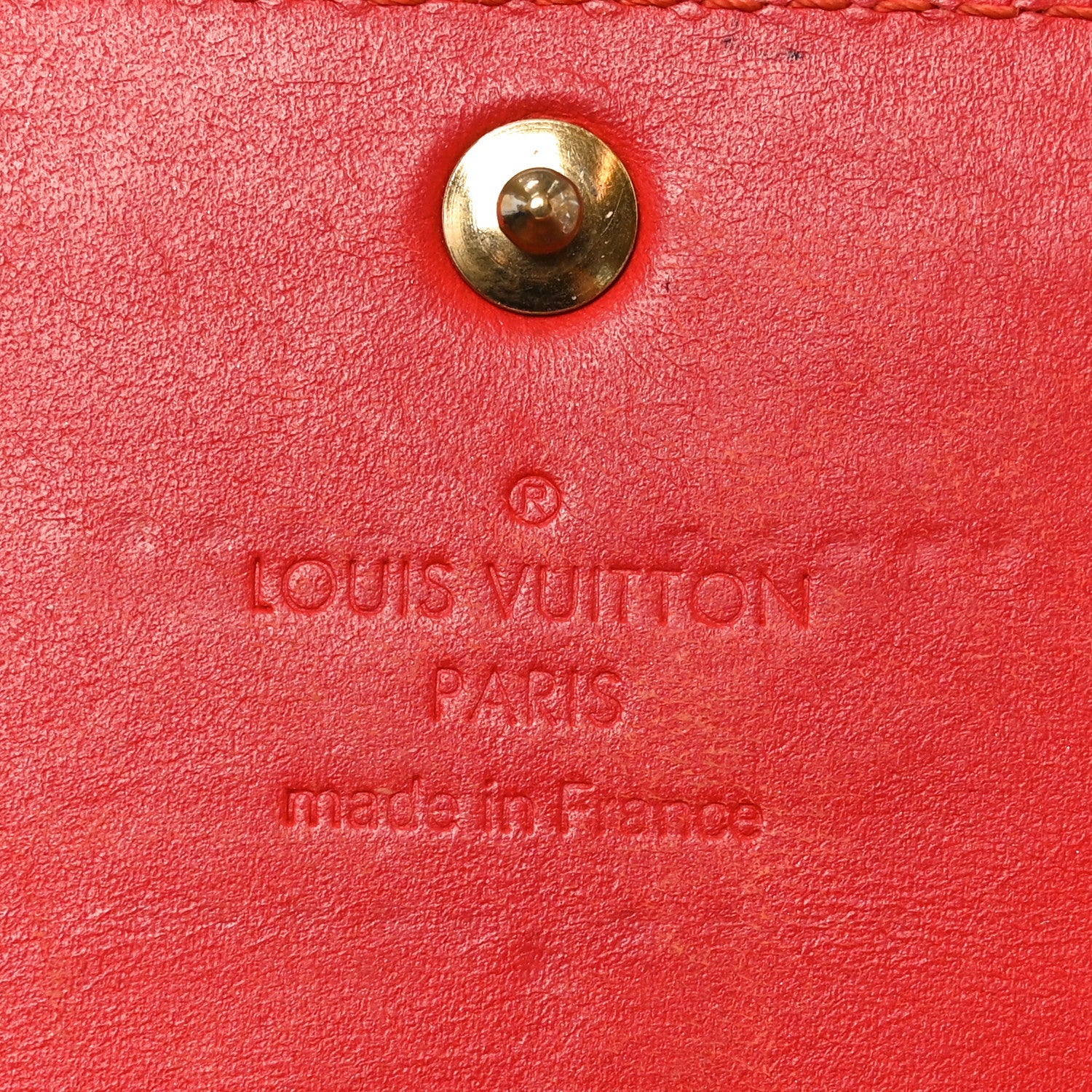 Louis Vuitton Vernis Sarah Wallet Rouge Grenadine