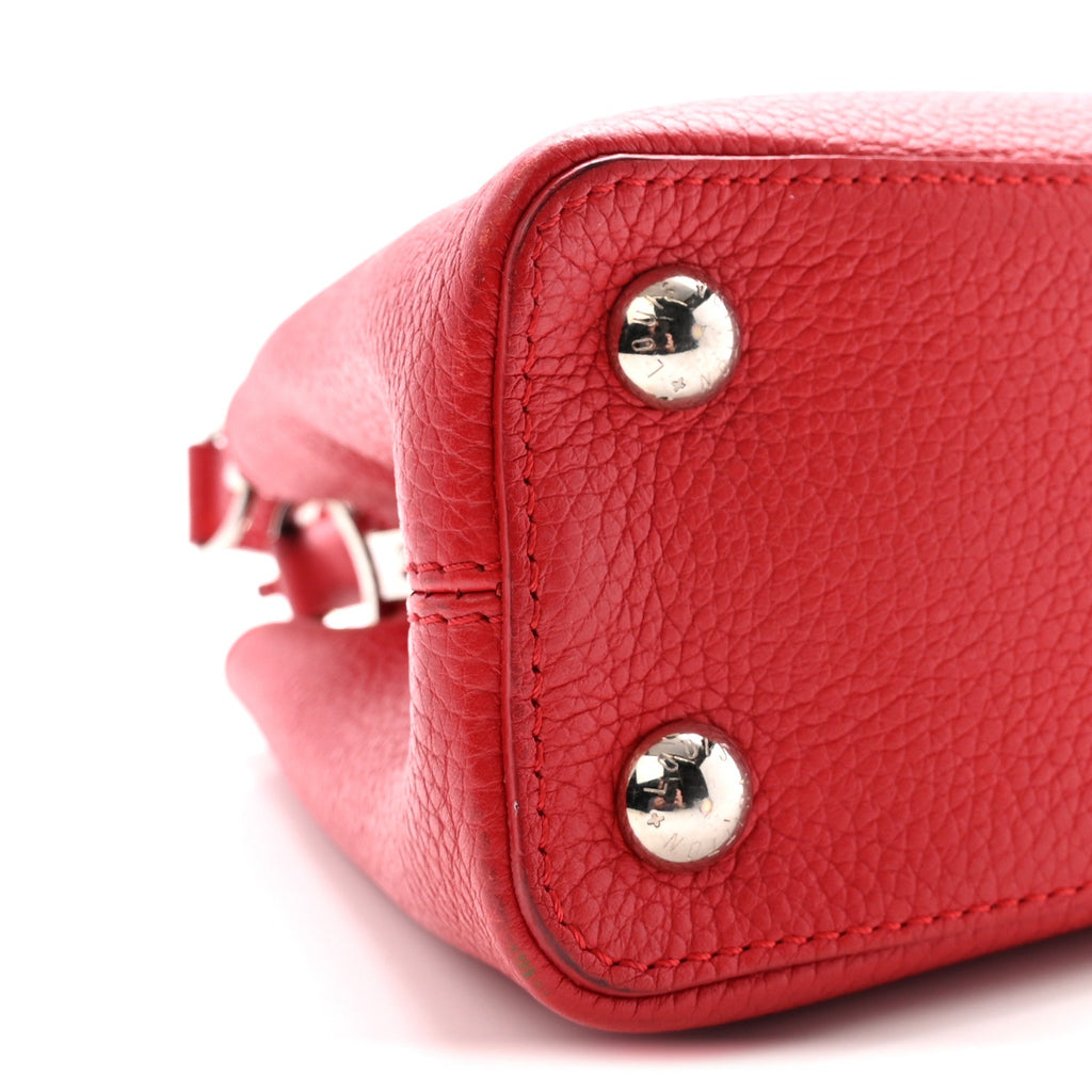 Louis Vuitton Taurillon Capucines BB Rubis
