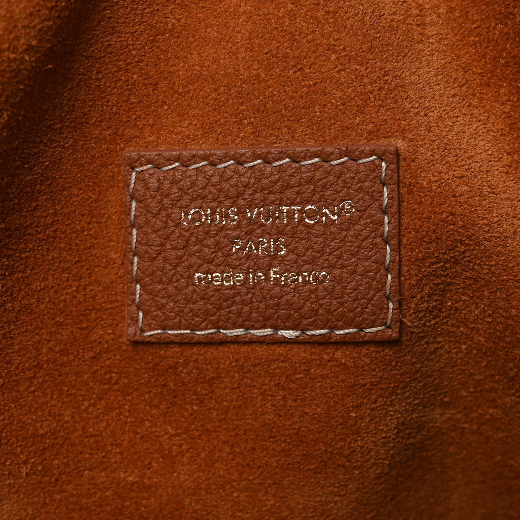 Louis Vuitton Grained Calfskin Low Key Speedy 30 Cognac