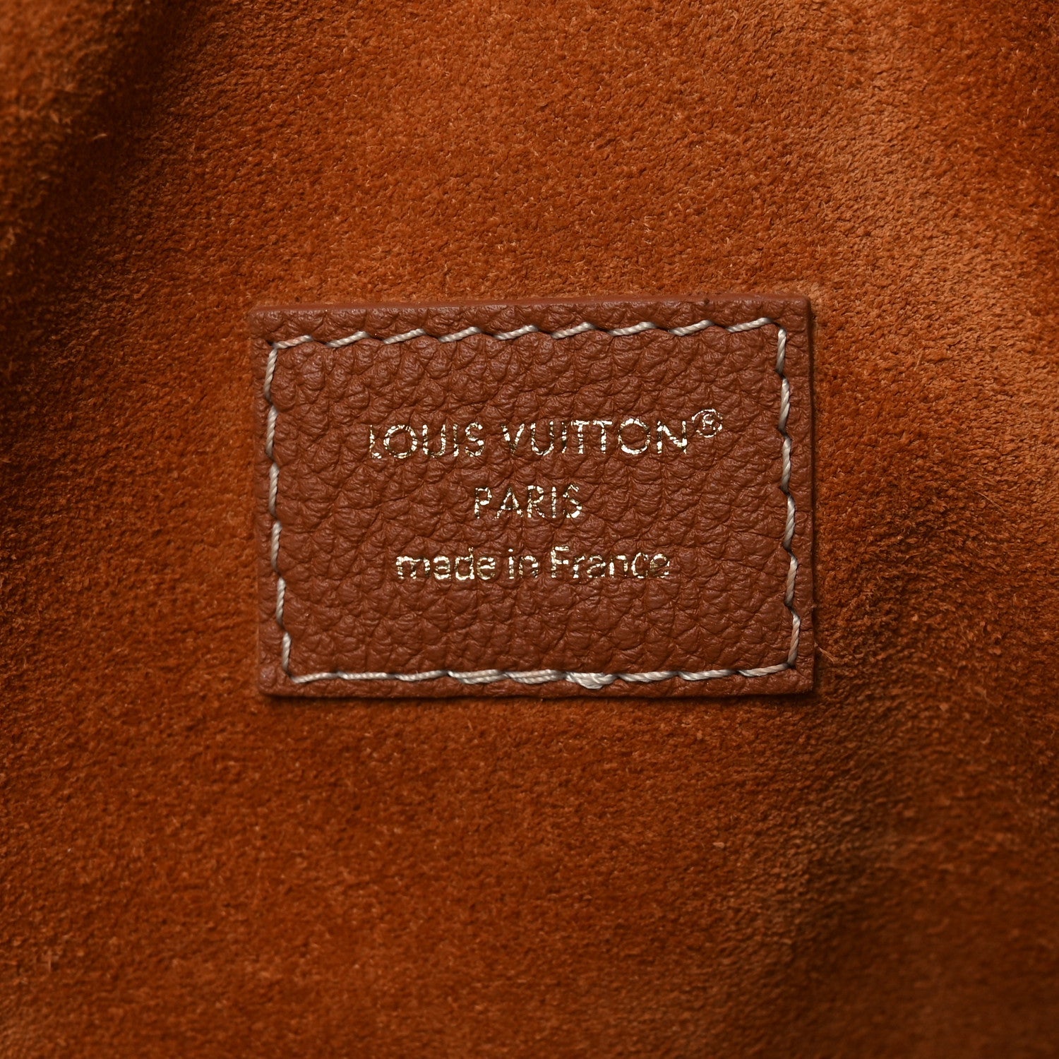 Louis Vuitton Grained Calfskin Low Key Speedy 30 Cognac