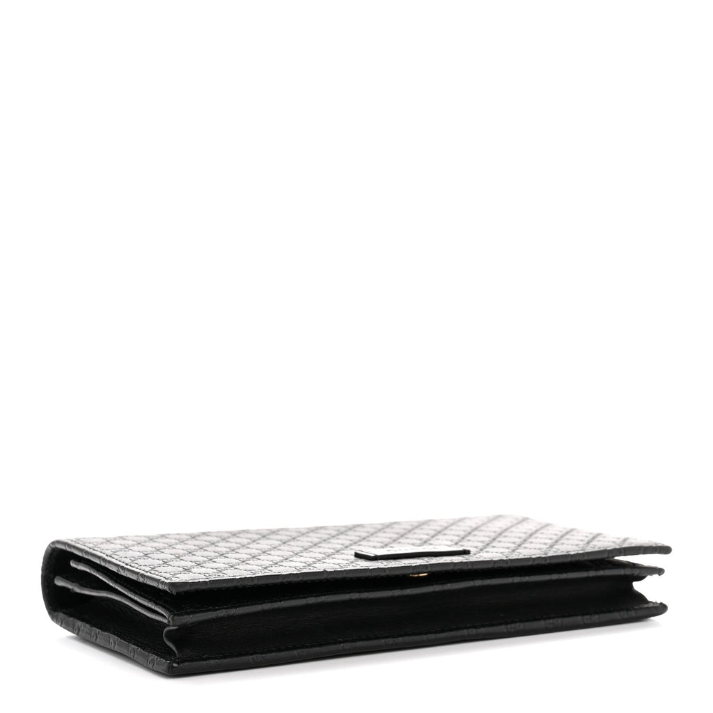 Gucci Microguccissima Crossbody Wallet Black