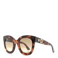 Gucci Round Frame Star Sunglasses GG0208S Tortoise