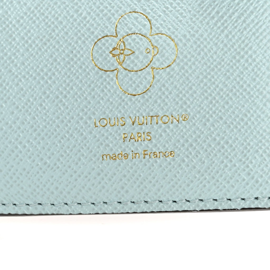 Louis Vuitton Monogram Snow Show Lisa Wallet Azur Frost