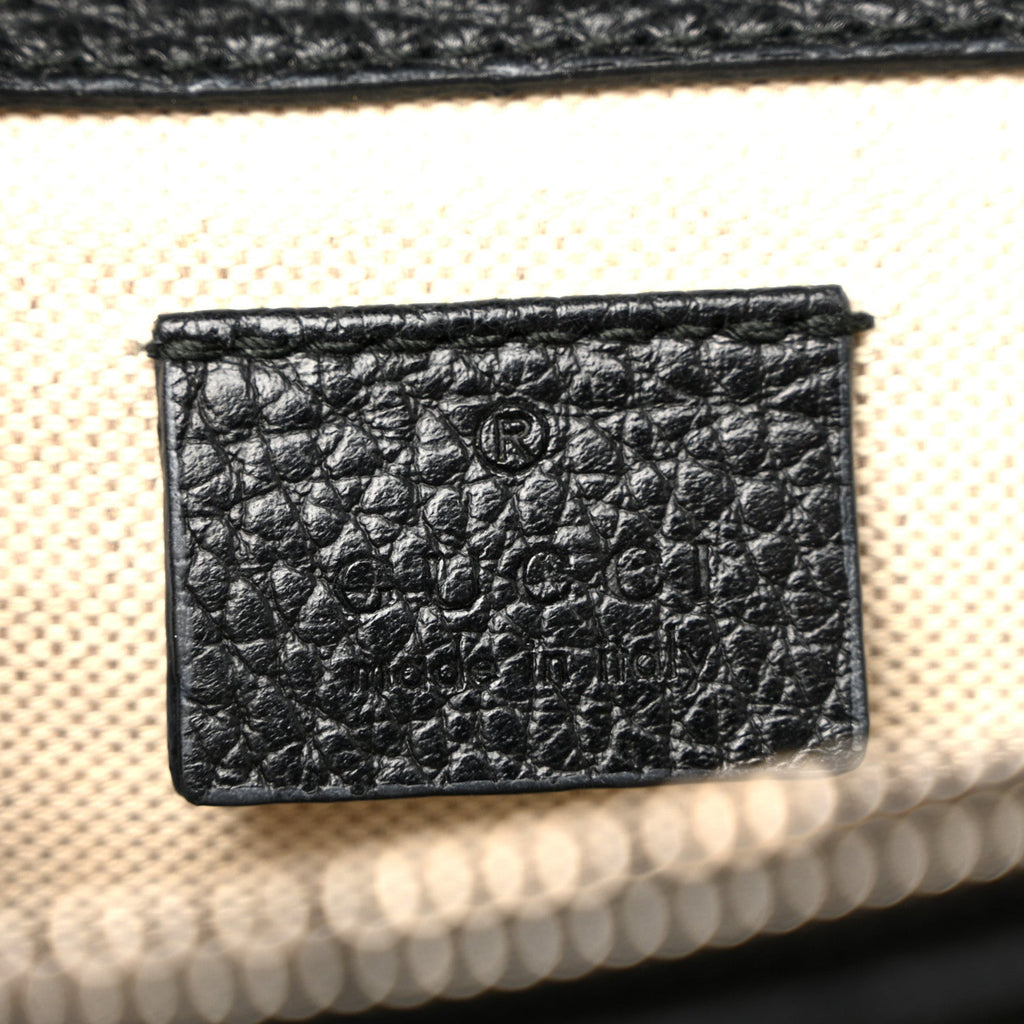 Gucci Pebbled Calfskin Small Dionysus Shoulder Bag Black