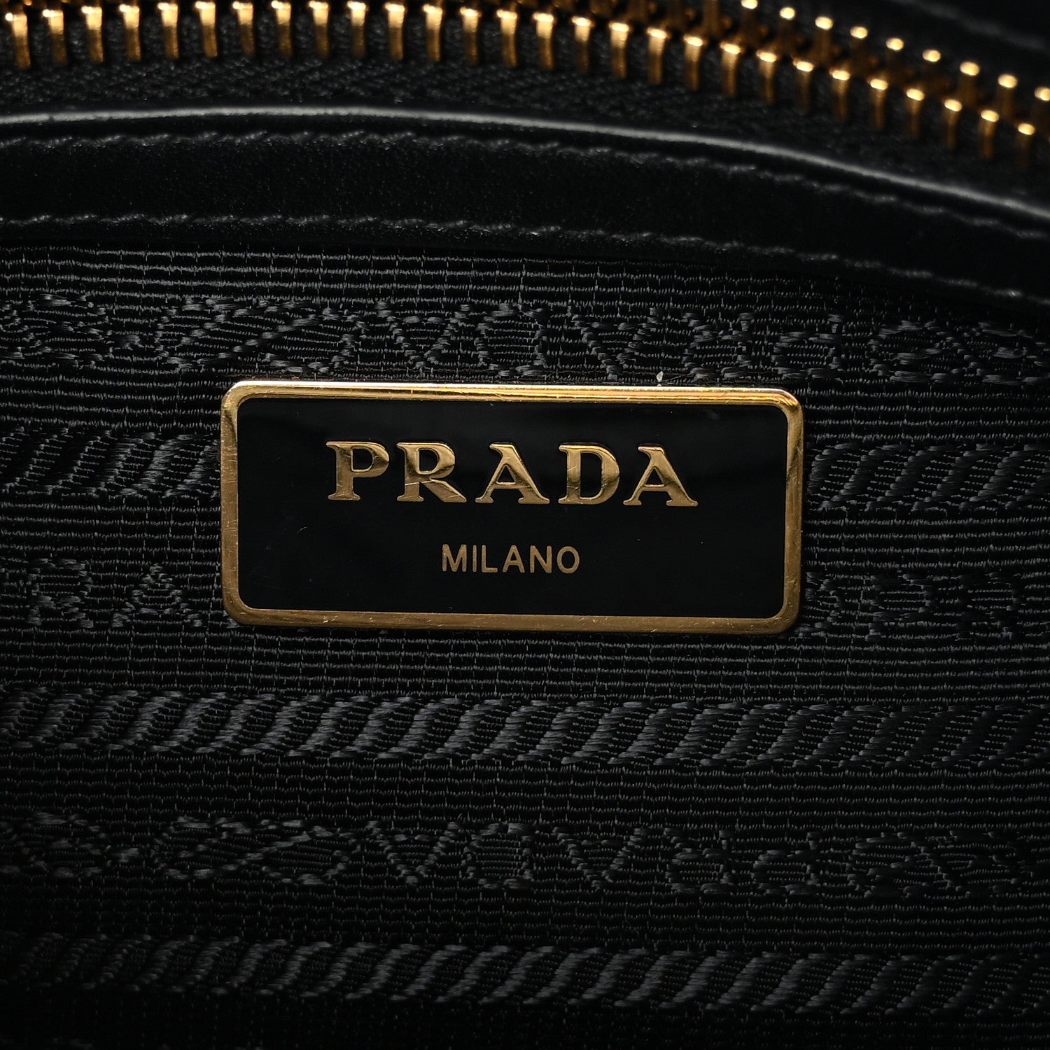 Prada Tessuto Nylon Soft Calf Double Zip Crossbody Bag Black