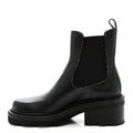 Louis Vuitton Calfskin Monogram Beaubourg Ankle Boots 38 Black