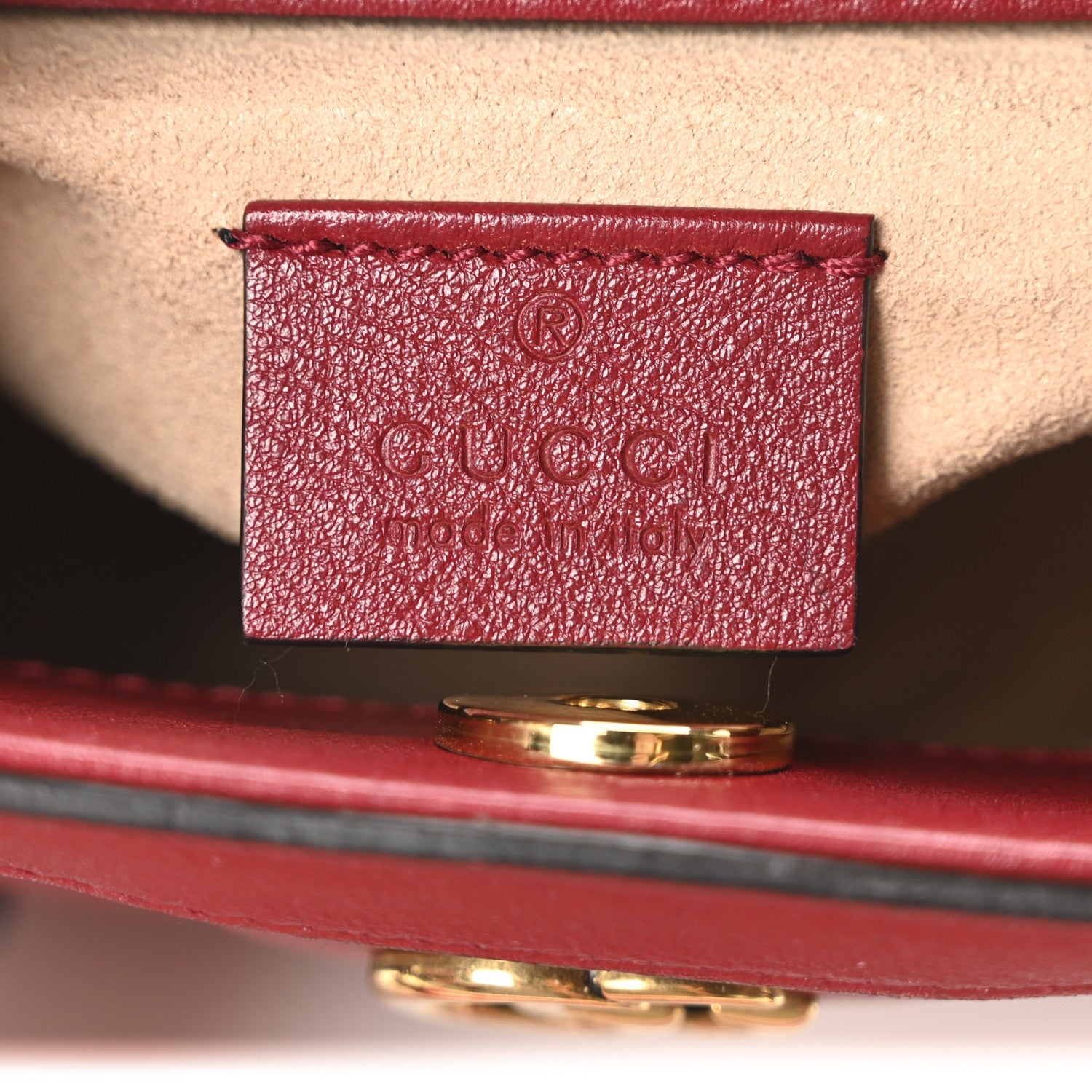 Gucci Wonka Grain Calfskin Mini Diana Tote Bag Dark Red Orange Fluo