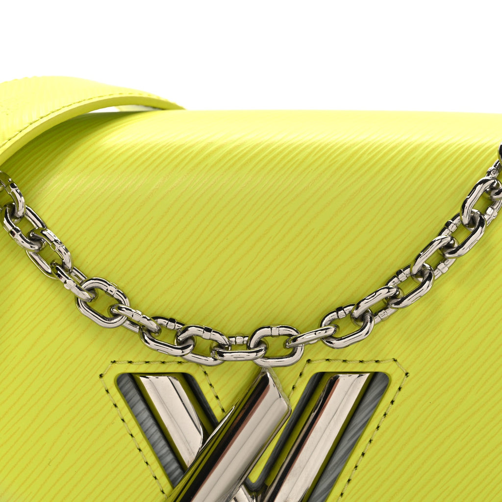 Louis Vuitton Epi Gradient Twist Shoulder Bag MM Purple Yellow Grey