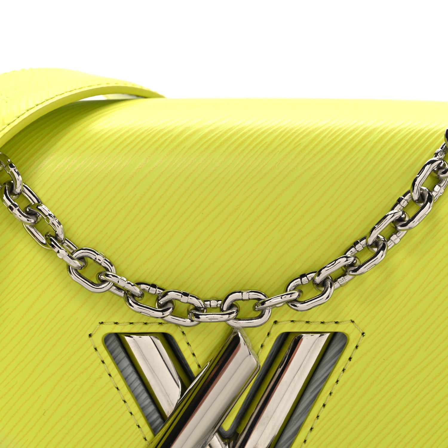 Louis Vuitton Epi Gradient Twist Shoulder Bag MM Purple Yellow Grey
