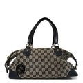 Gucci Monogram Brick Lane Small Boston Navy