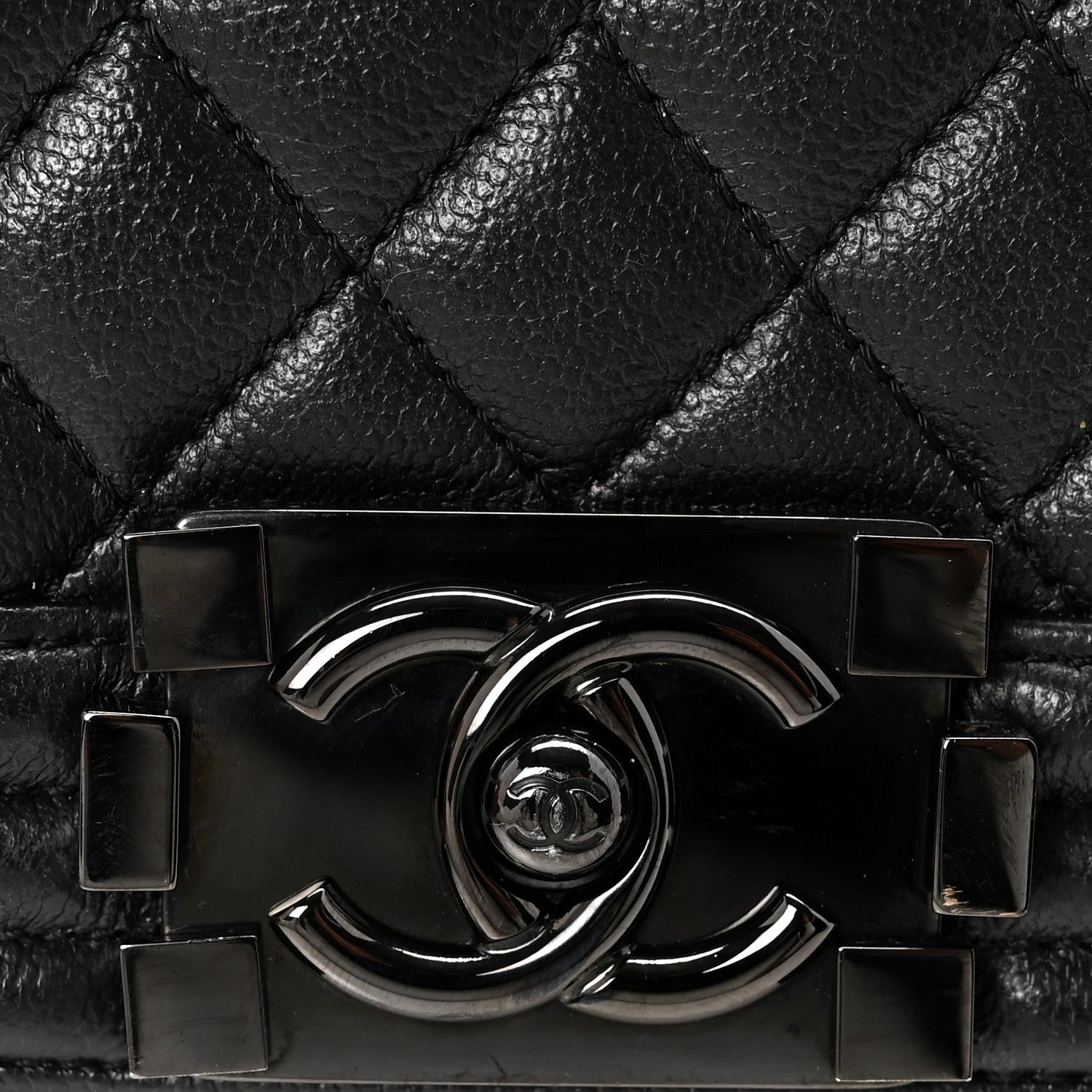 Chanel Caviar Quilted Medium Boy Flap So Black
