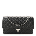 Chanel Caviar Quilted Medium Double Flap Black