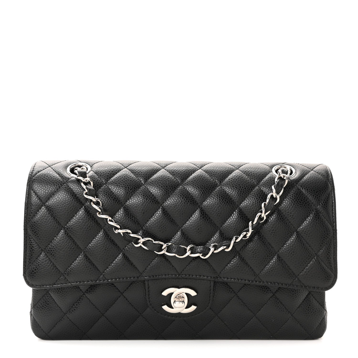 Chanel Caviar Quilted Medium Double Flap Black