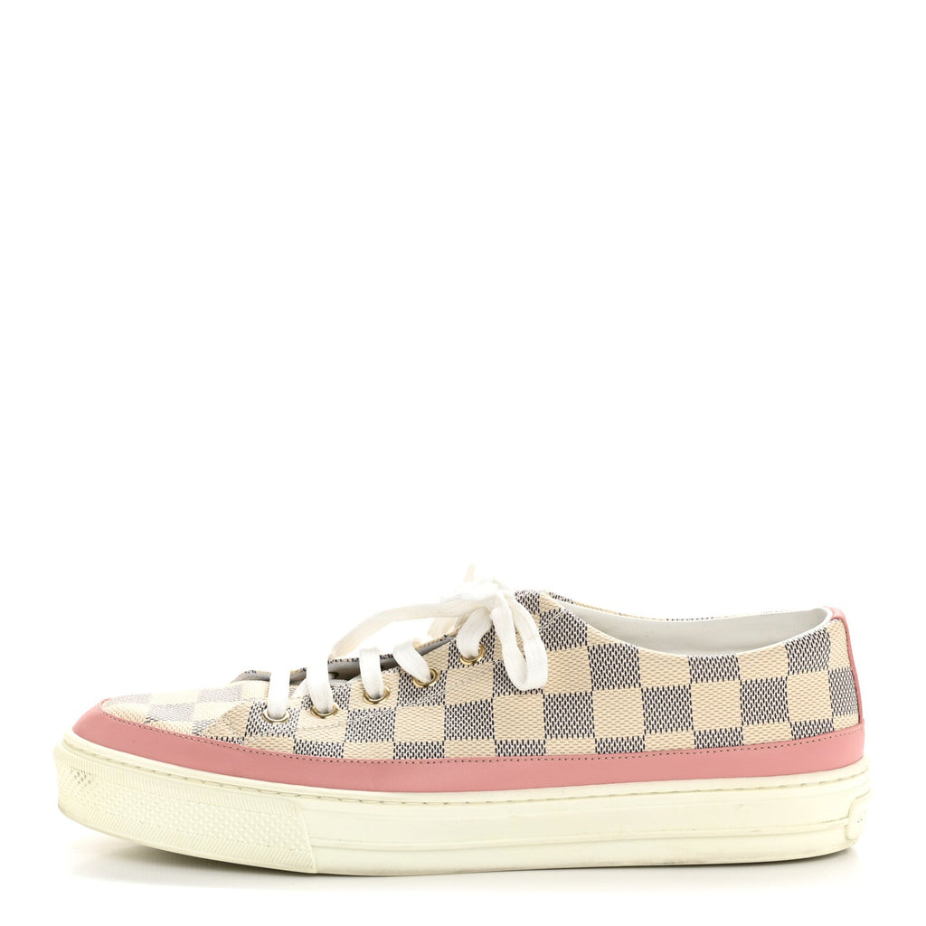 Louis Vuitton Damier Azur Stellar Sneakers 40 Rose Ballerine
