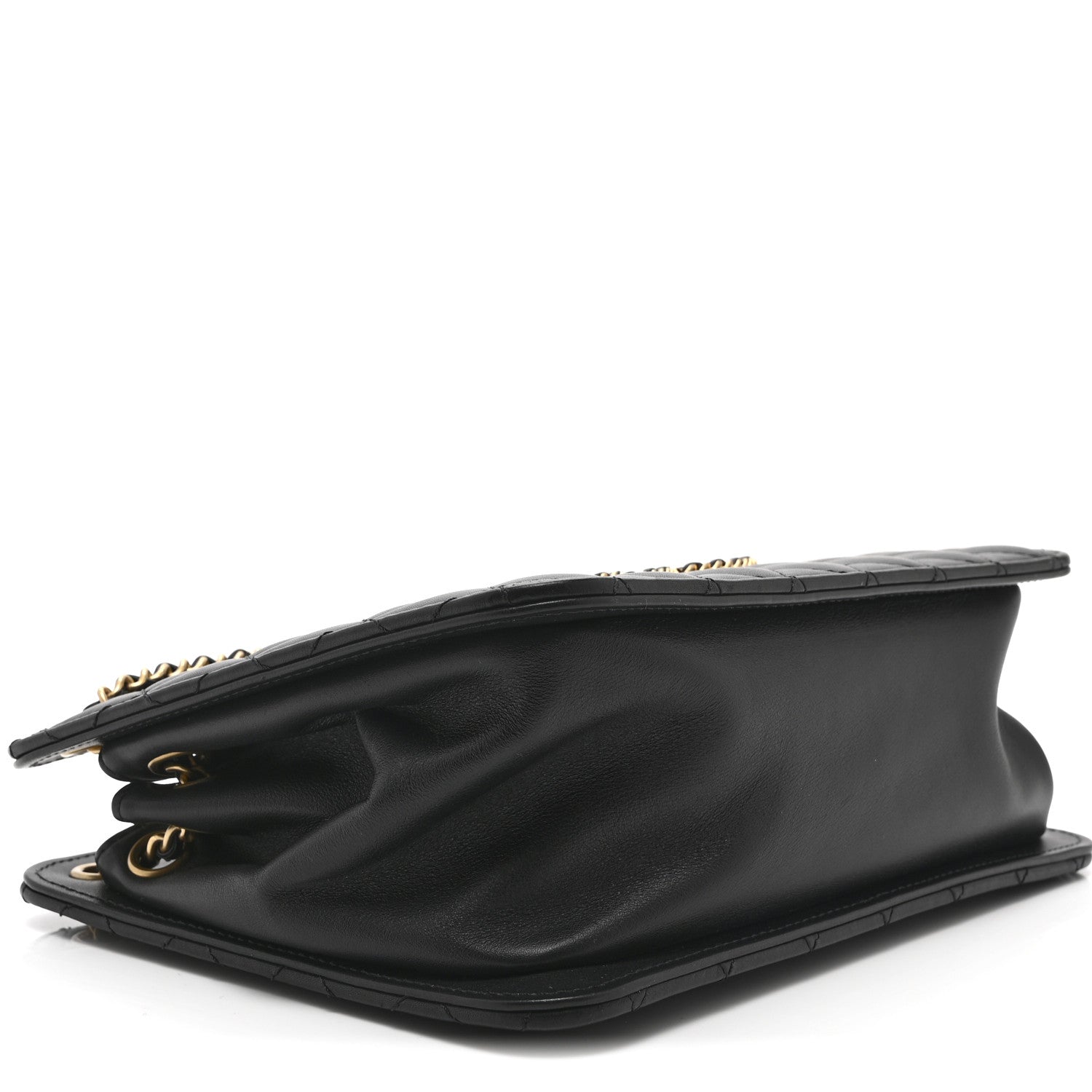 Chanel Calfskin Quilted CC Chain Accordion Tote Black