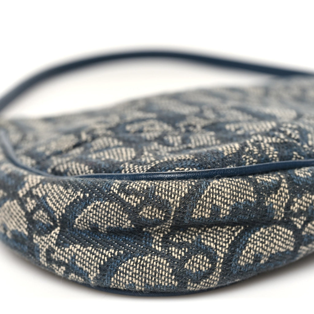 Christian Dior Monogram Mini Saddle Pochette Navy
