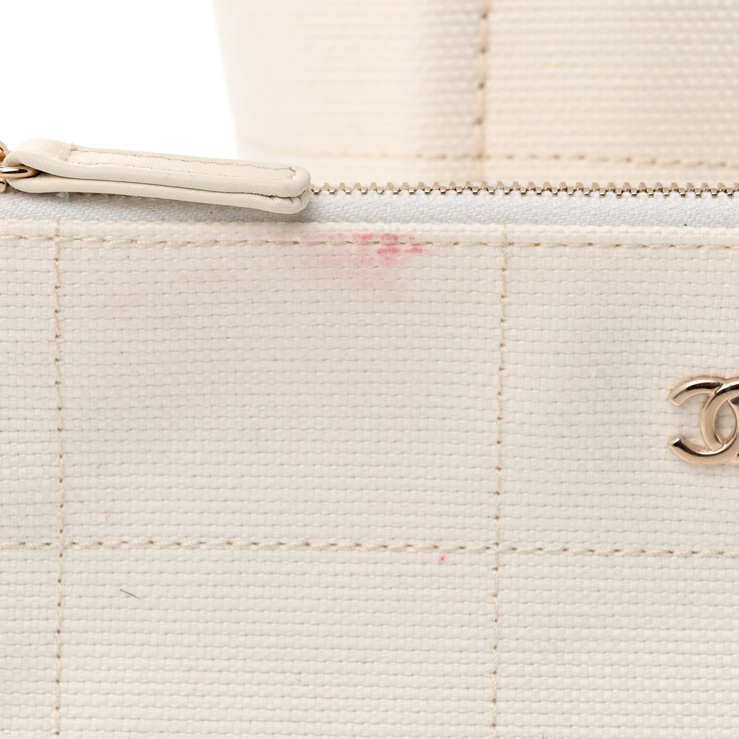 Chanel Cotton Medium Deauville Tote White