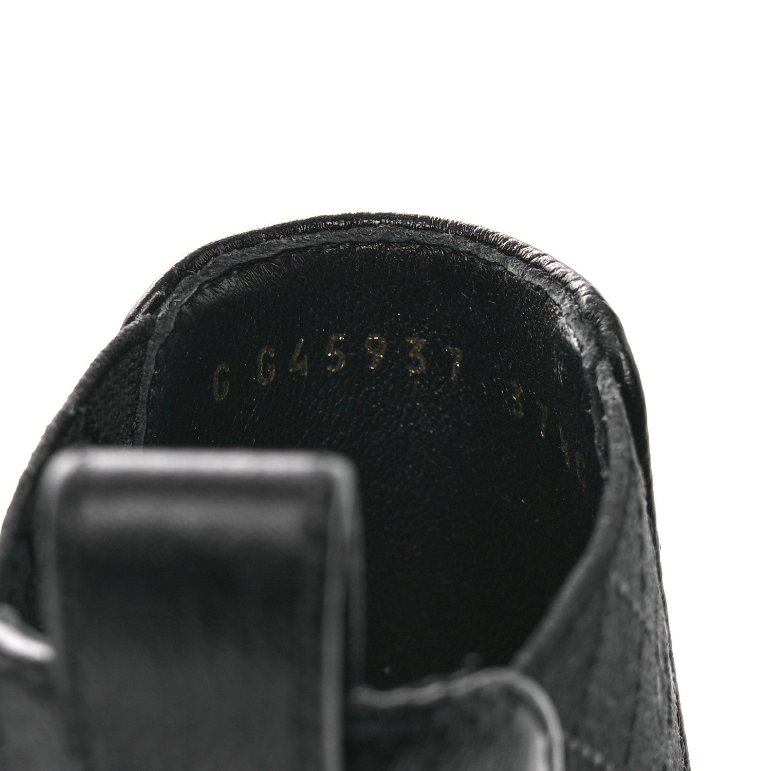 Chanel Shiny Grained Calfskin Patent Cap Toe Interlocking CC Short Boots 37.5 Black