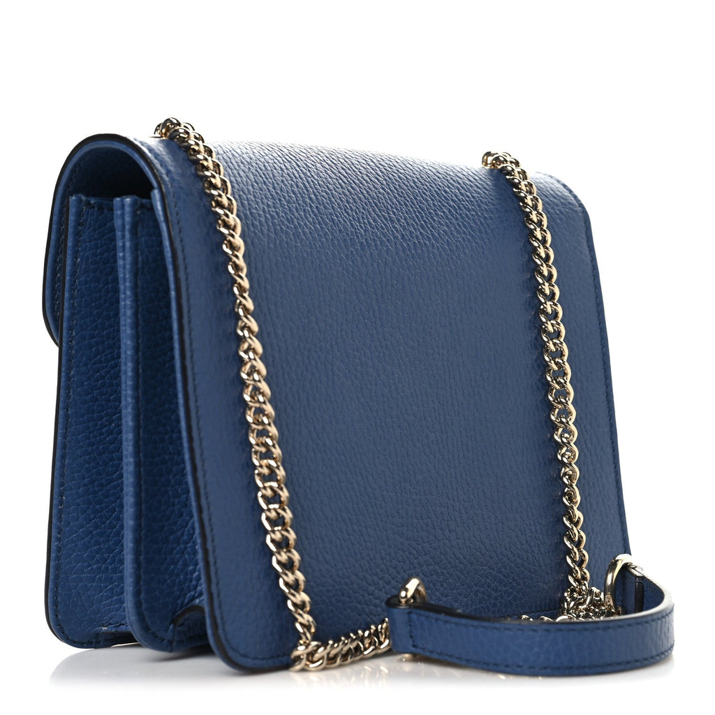 Gucci Dollar Calfskin Small Interlocking G Shoulder Bag Caspian