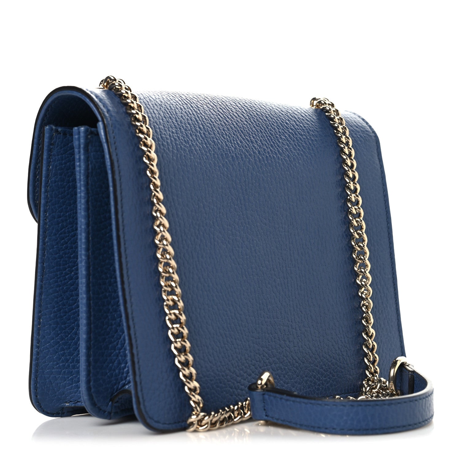 Gucci Dollar Calfskin Small Interlocking G Shoulder Bag Caspian