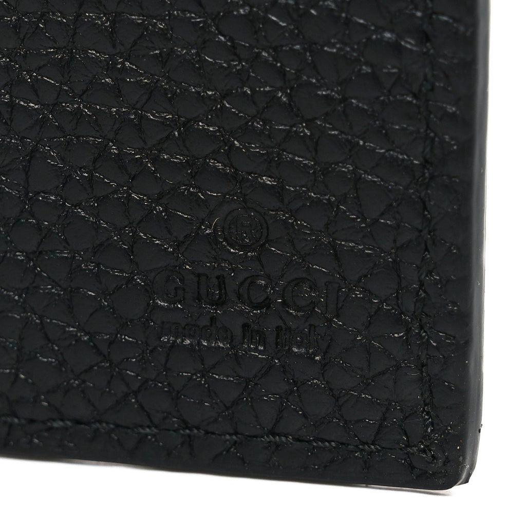Gucci Piuma Calfskin Jumbo GG Embossed Wallet Black
