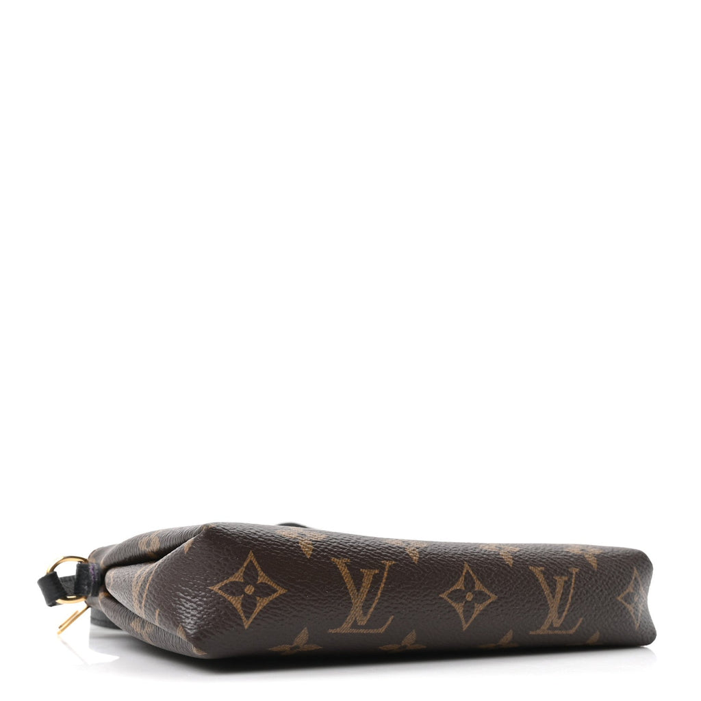 Louis Vuitton Monogram Pallas Clutch Black