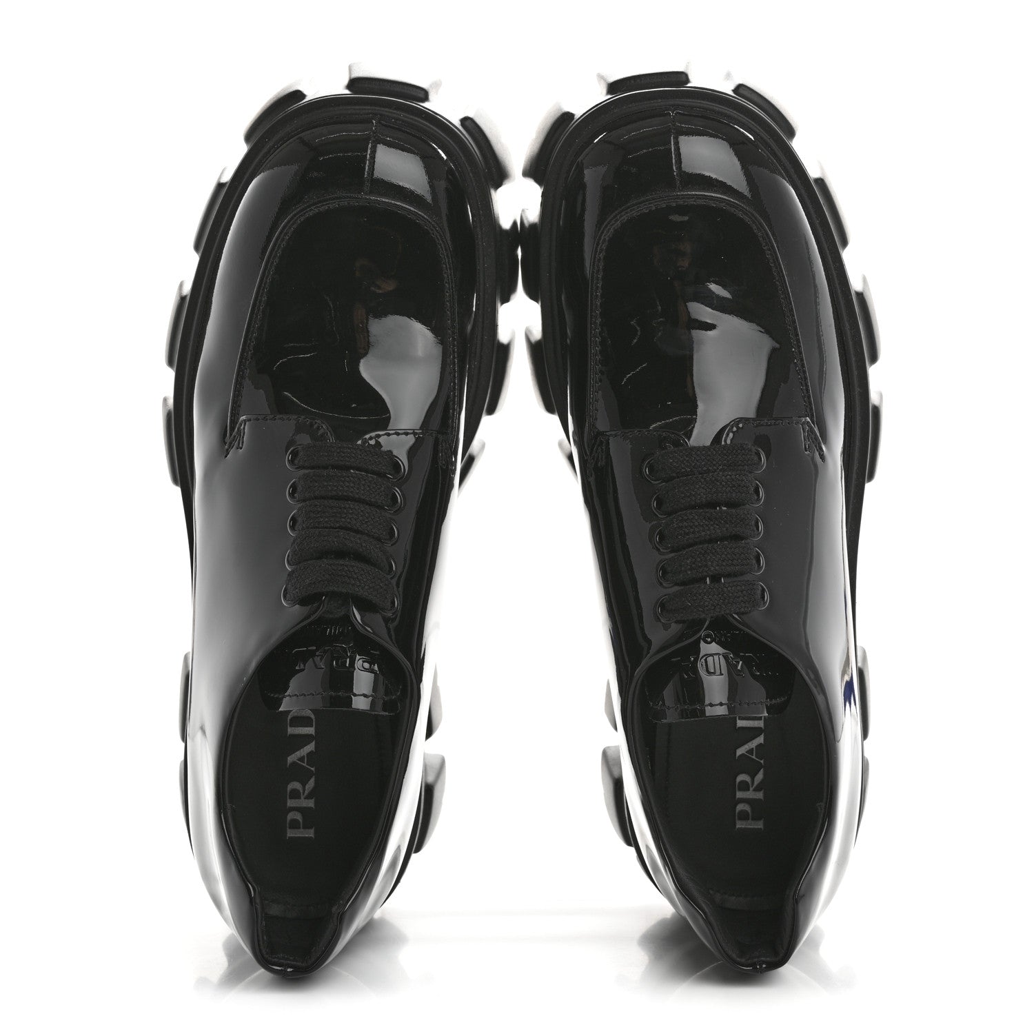 Prada Monolith 55mm Derby Loafers 8 Black