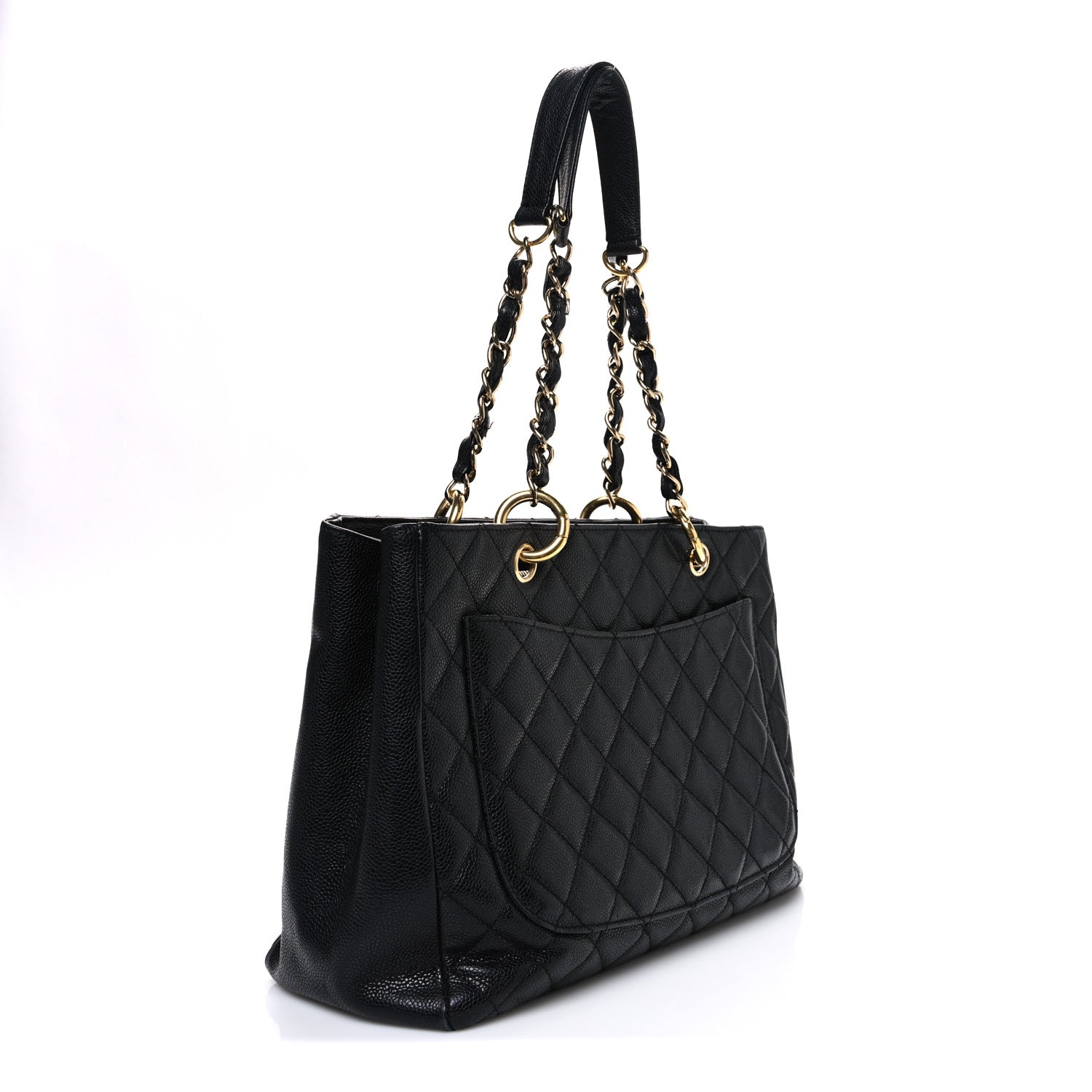 Chanel Caviar Quilted Grand Shopping Tote GST Black