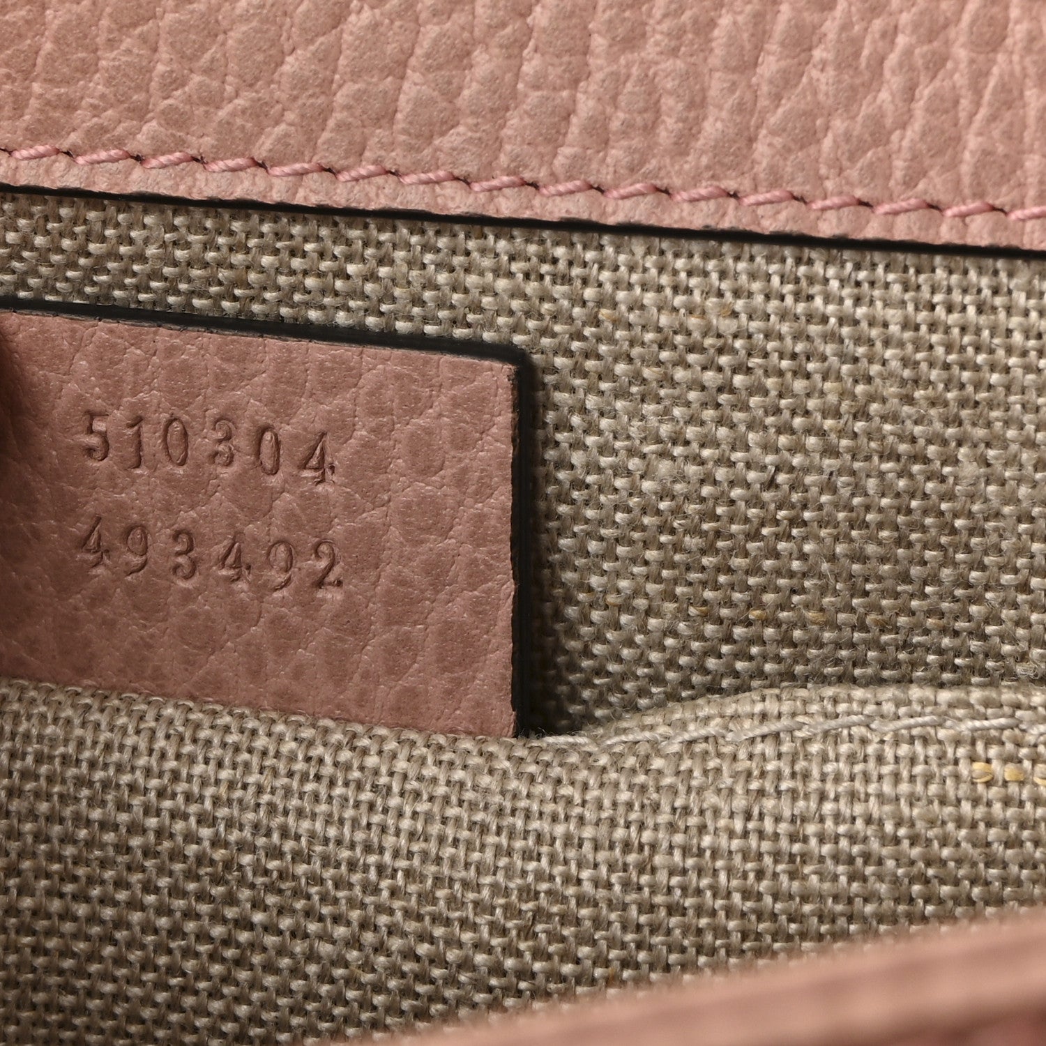 Gucci Dollar Calfskin Small Interlocking G Shoulder Bag Soft Pink