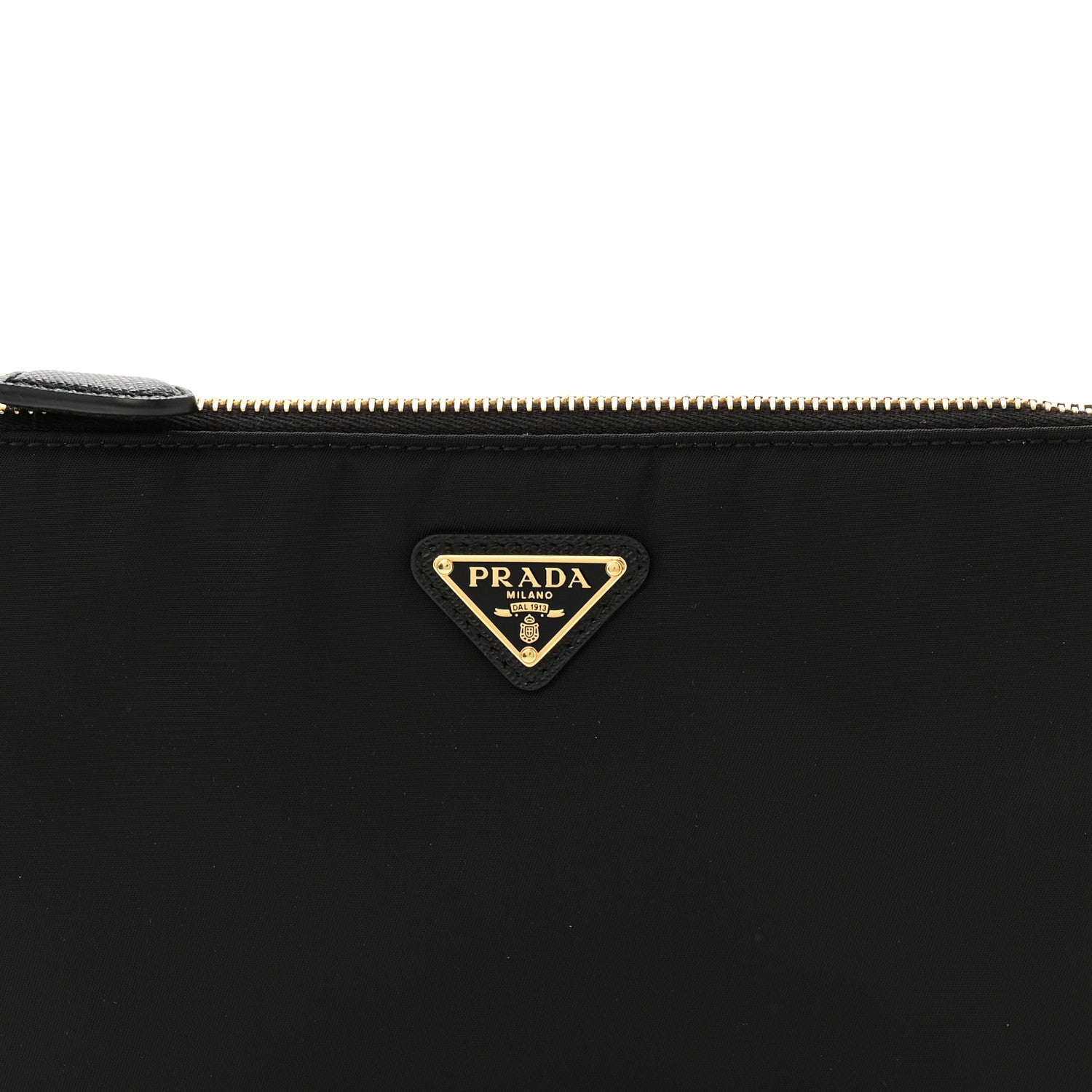 Prada Re-Nylon Saffiano Pouch Black