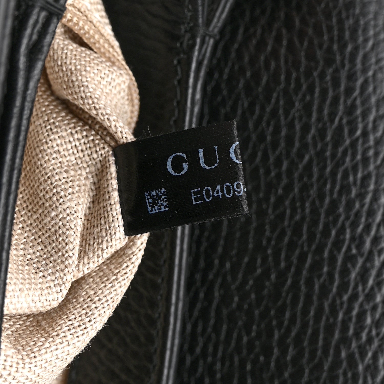 Gucci Dollar Calfskin Interlocking G Crossbody Bag Black