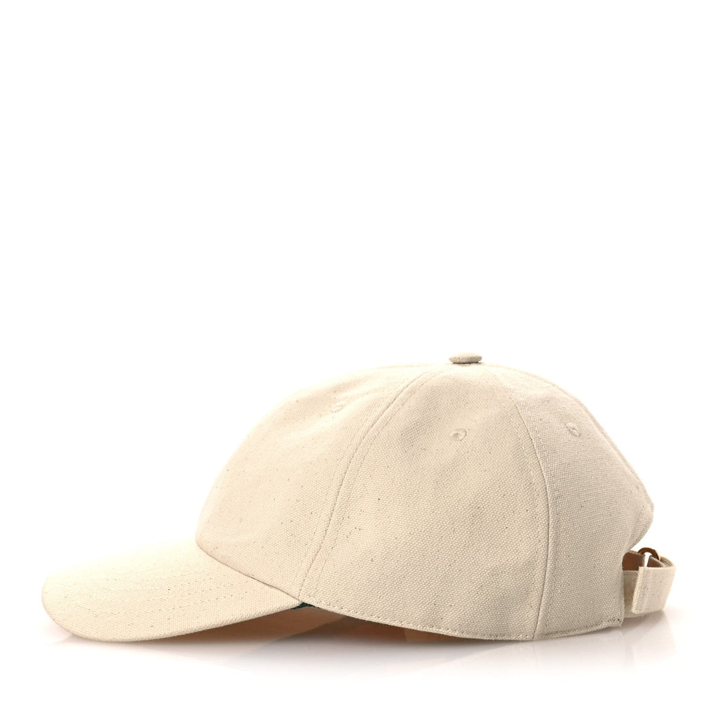 Gucci Cotton Logo Baseball Hat M Beige