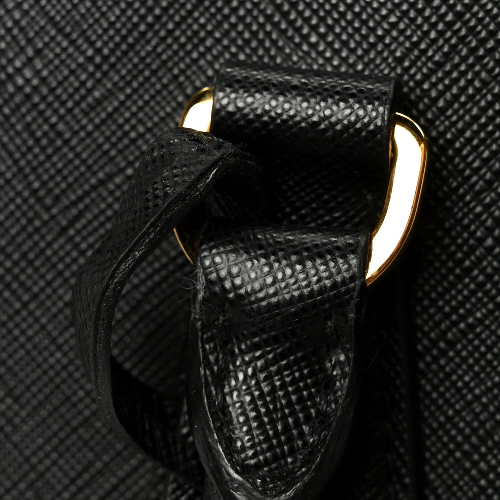 Prada Saffiano Lux Large Galleria Double Zip Tote Black