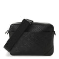 Louis Vuitton Calfskin Monogram Shadow Duo Messenger Black