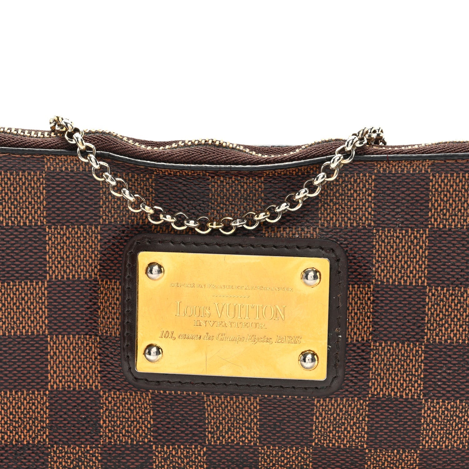 Louis Vuitton Damier Ebene Eva Clutch