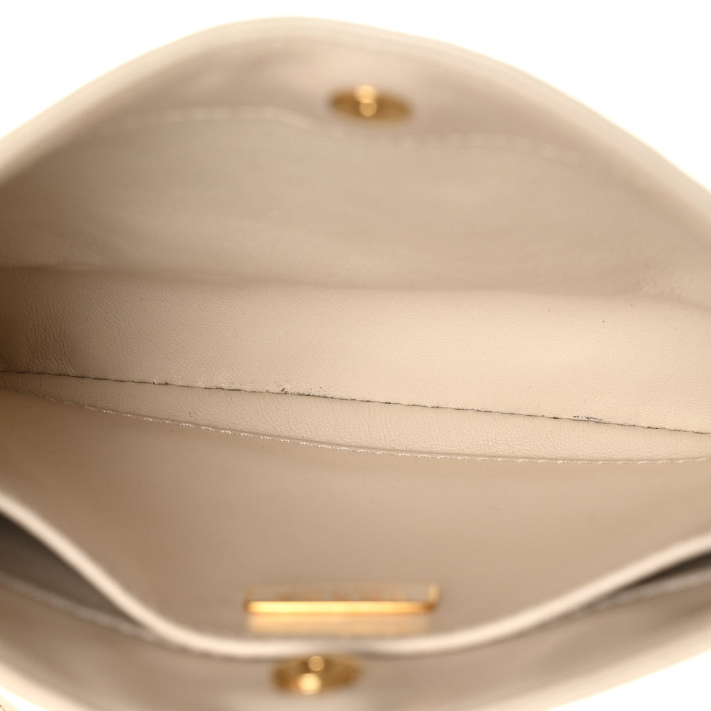 Prada Spazzolato Cleo Shoulder Bag Avorio