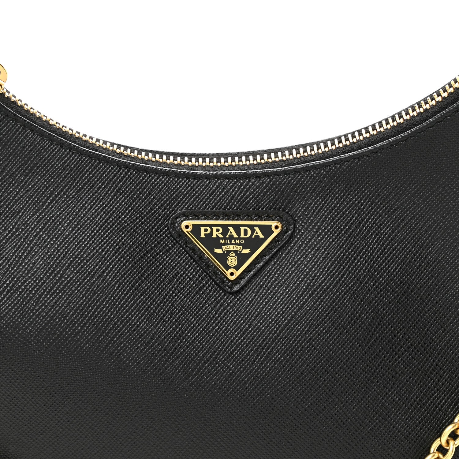 Prada Saffiano Lux Re-Edition 2005 Shoulder Bag Black