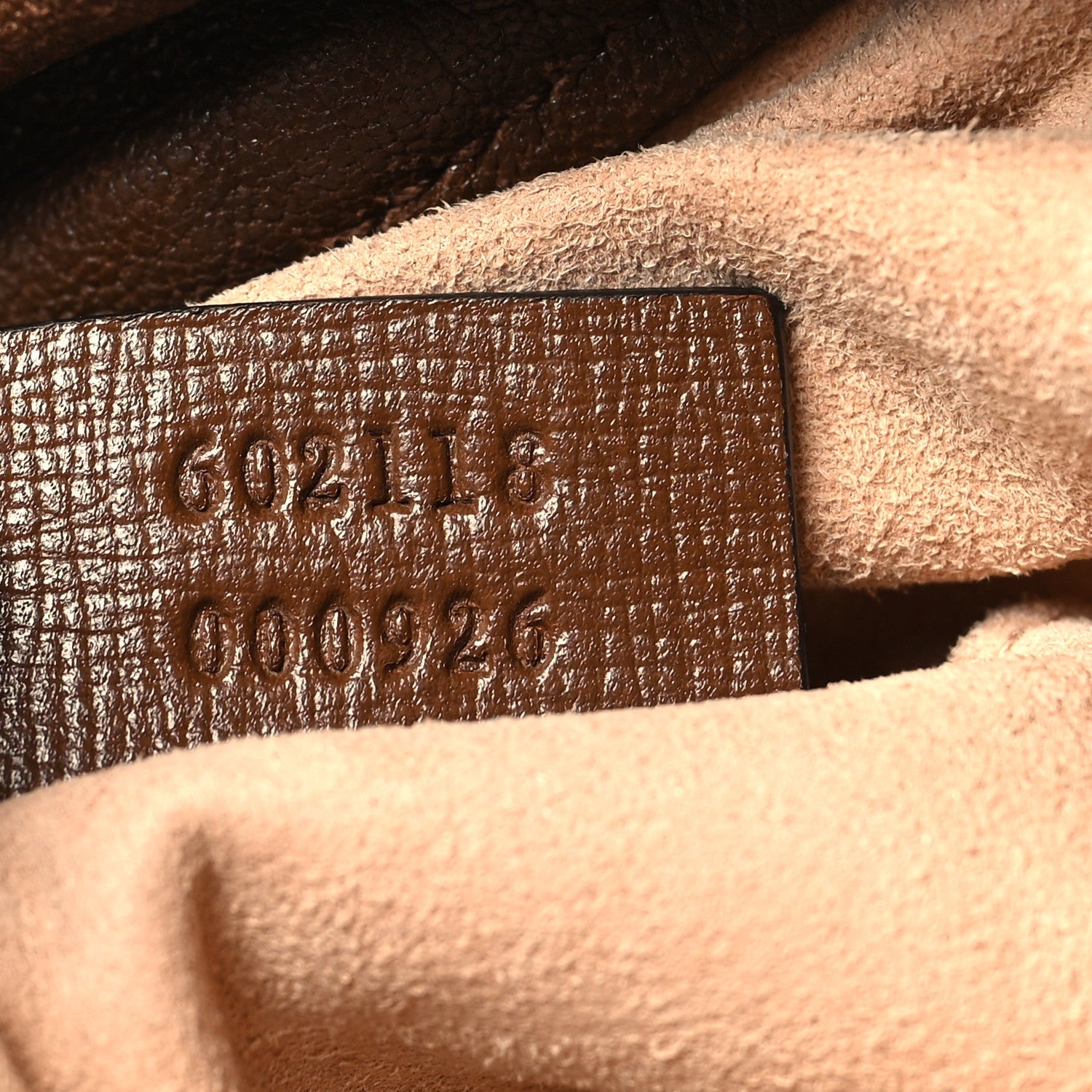 Gucci Monogram Textured Calfskin Horsebit 1955 Drawstring Bucket Bag Beige Brown Sugar