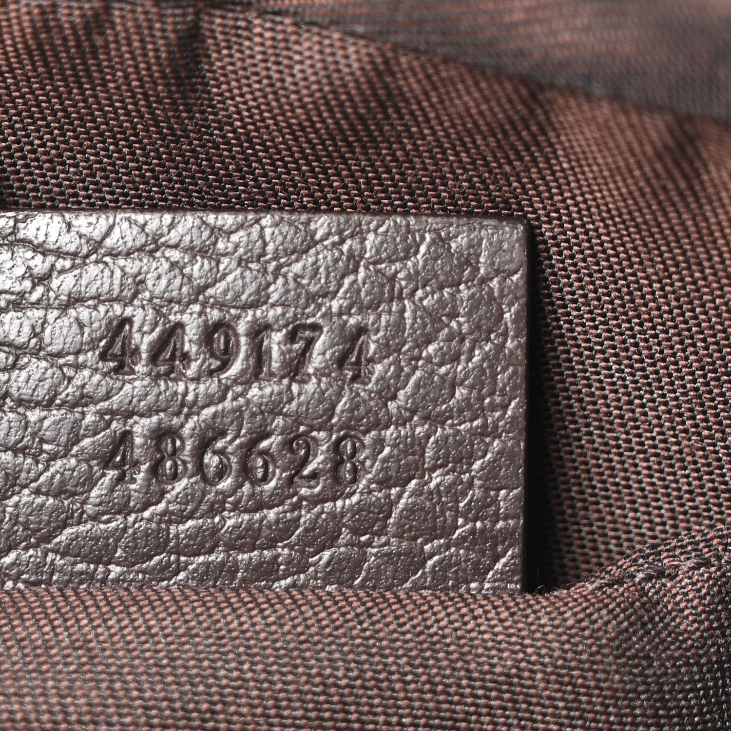 Gucci Monogram Belt Bag Dark Brown