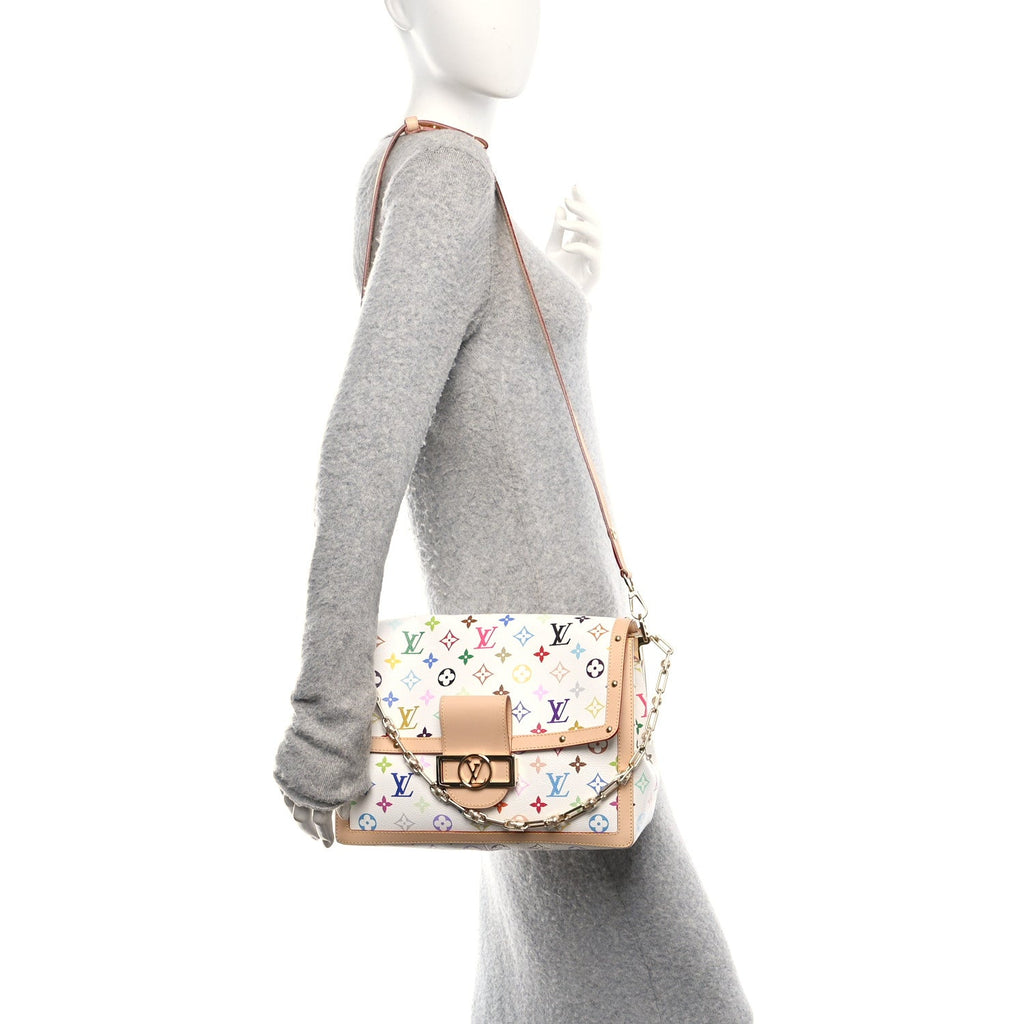 Louis Vuitton LV X TM Monogram Multicolor Dauphine Soft GM White