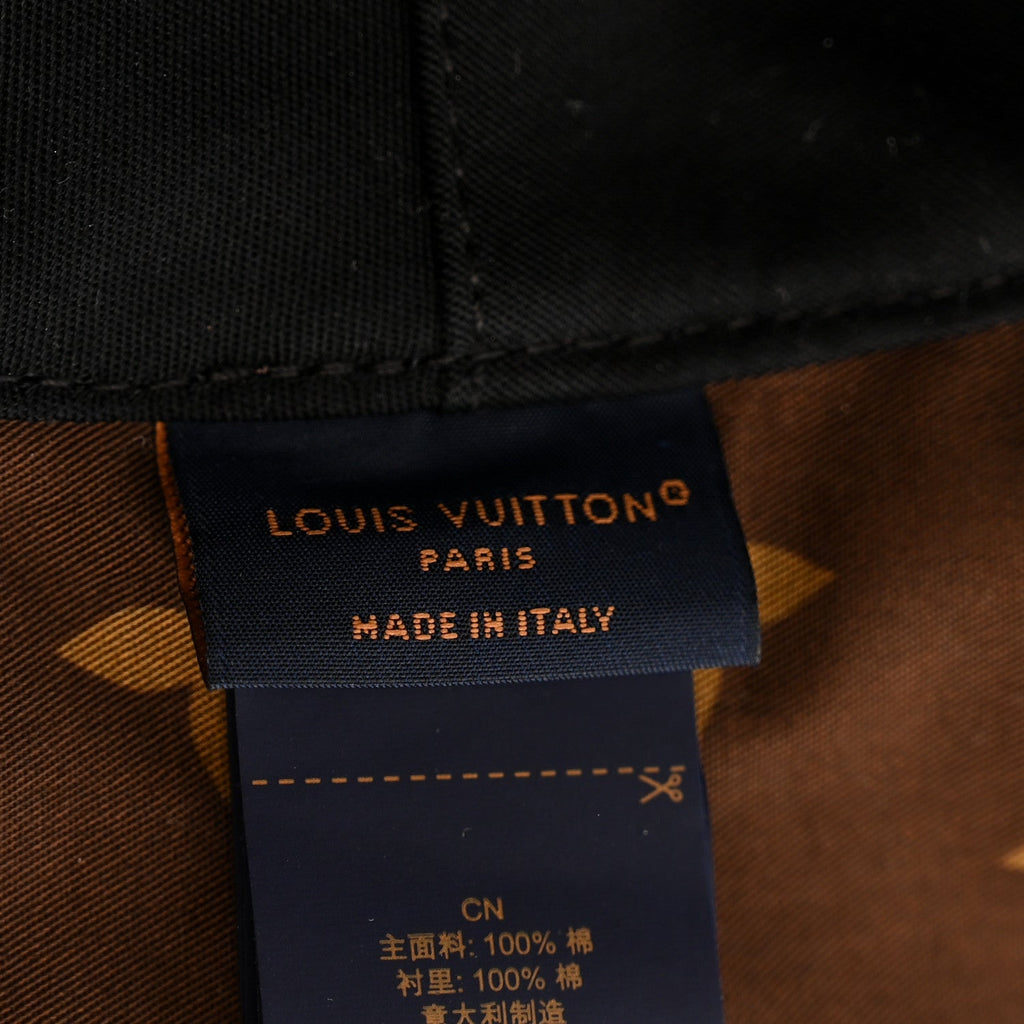 Louis Vuitton Cotton LV Safari Bucket Hat S Black Red