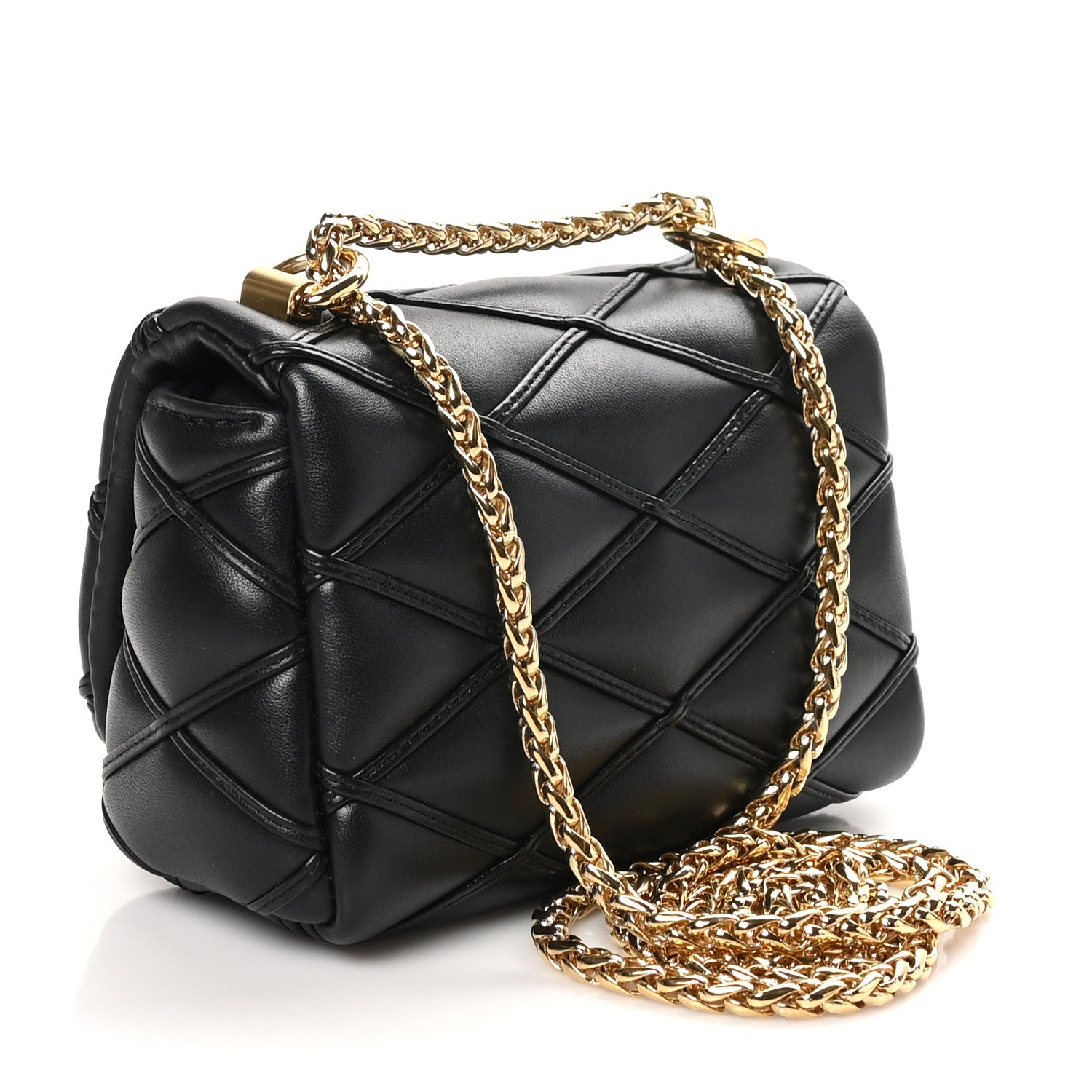 Louis Vuitton Lambskin Malletage Pico GO-14 Black