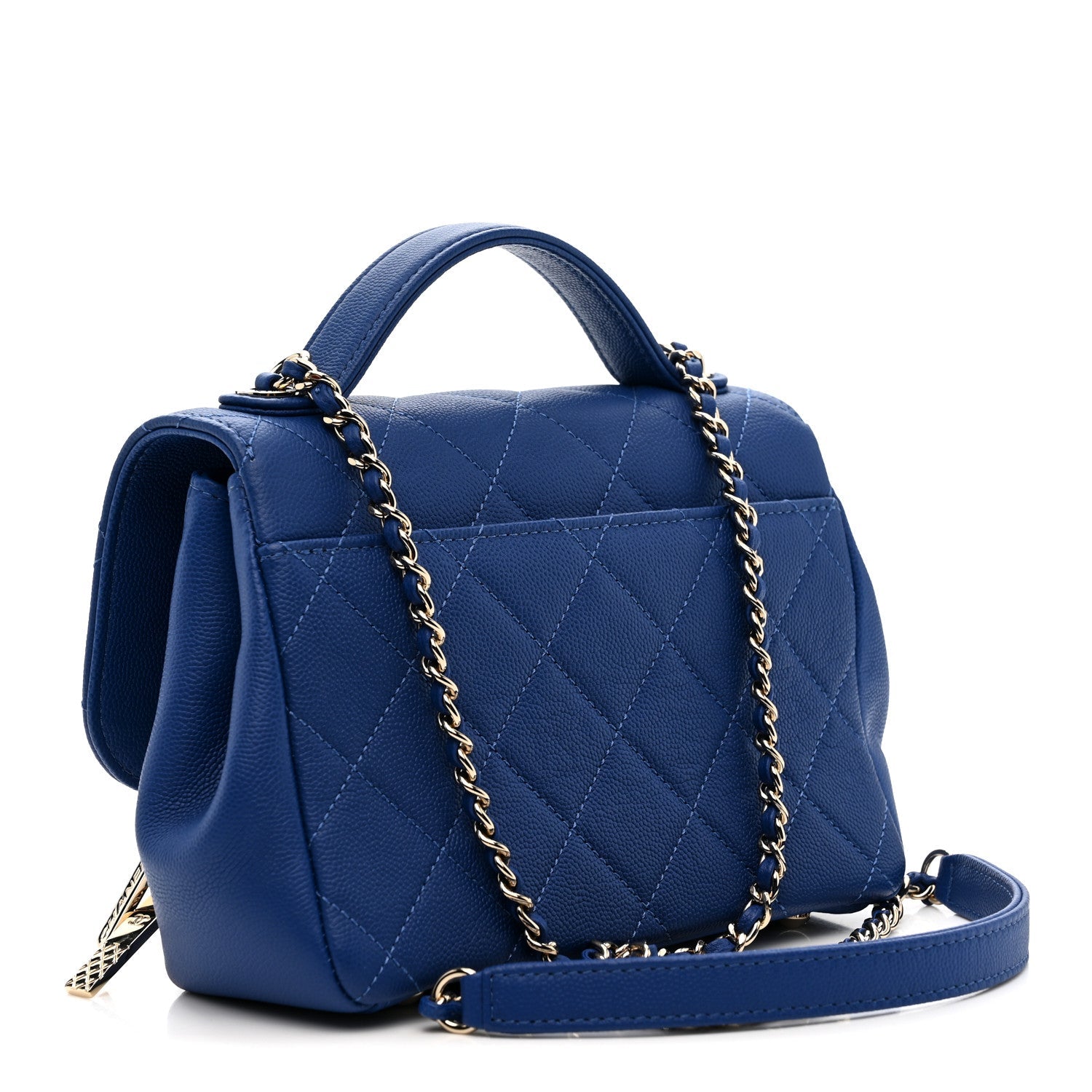 Chanel Caviar Quilted Small Business Affinity Flap Dark Blue